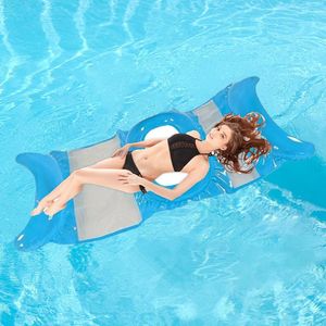 Piscina gonfiabile Hammock Summer Swim Float Float Strong Sealing Water Hammock con pompa ad aria Polca in PVC ecologica spessa