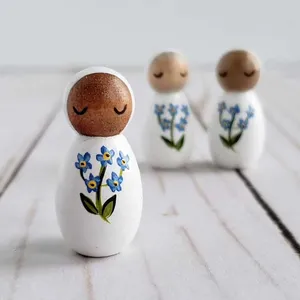 Dekorative Figuren 1pcs vergessen mich nicht puppenpuppe süßes Desktop -Ornament Geschenk für Ihre Familie und Freunde Tochter