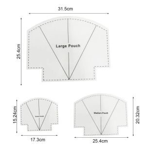 6/8/10Inch Patchwork Ruler Anti-deformed Clear Lines Reusable Accurate Scale DIY Scallops Zip Pouch Template Set Sewing