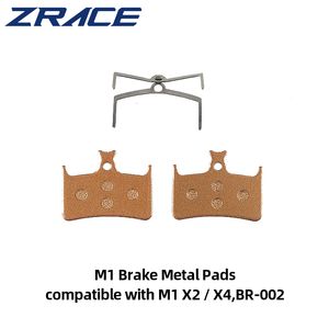 Zrace 1Pair M1 X2/X4/BR-002 자전거 유압 디스크 브레이크 패드 Road MTB Semi-Metallic 디스크 브레이크 아이스 기술 자전거 액세서리