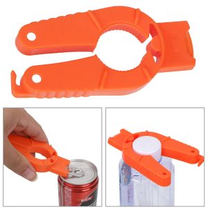 Flasköppnare Easy Grip Can Opener Multifunktionell plasthandbok Non-Slip Canned Drink Creative Kitchen Gadgets vridning av locket