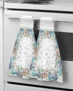 Asciugamano a mano a quadri di zucca per il Ringraziamento per asciugamano da bagno in microfibra in microfibra assorbente in cucina