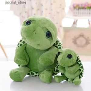 Stuffed Plush Animals Hot Arrived Cartoon Big Eyes Green Turtle Plush Toy Tortoise Wedding Dolls Child Gift Cushion Birthday Pillow Size L411