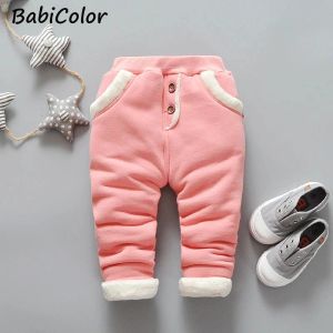 Hose Baby warme Hosen für Mädchen Kinder plus samtige Dicke Leggings Säugling Winterhosen Neugeborene Leggings Freizeithosen