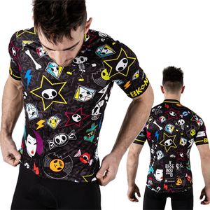 Rock Cycling Jersey Short Sleeve Clothing Black Bicycle Wear Top Shirts