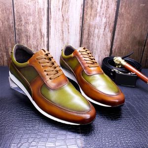 Casual Shoes Men Fashion Handmade Comfortable Lacing