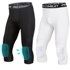 Pants Base Layer Knee Pads Cropped Pants Tight Compression Training Fitness Running Basketball Football Soccer Sports Skinny Bottoms