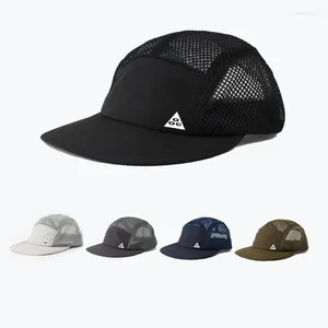 Ball Caps Japanese Cap Men's And Women's Tooling Five-panel Sheet Hat Summer Thin Breathable Baseball Net Sports Camping