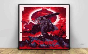 Berserk Plakat Japan Anime Art Silk Plakaty Wzór ścienne wydruki Quadro cuadros H11103018102