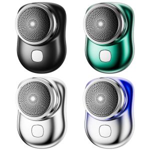 Shavers Mini Electric Travel Shaver för män Fickstorlek tvättbar laddningsbar bärbar smärtfri trådlös trimmer kniv ansikte skägg rakkniv