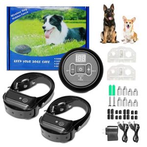 Pet Dog Electric Fence Wireless Coverage Diameter 40 - 1000m Containment System Transmitter Collar Waterproof Training Kennels & P210e