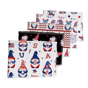 Blue and Red Line USA Indipendence Day Design Modello Twill Fabric per tessuti trapunti patchwork