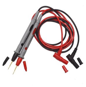 Multimeter sondtest Leads Pin Needle Wire Pen Cable Black Red 10A 20A för Universal Meter Pin Par 1233455