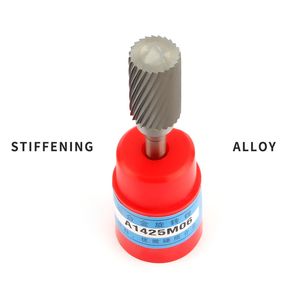 1pcs A-type Cylindrical Rotary File Single Slot Carbide Alloy Milling Cutter Column Type Wood Carving Electric Rotary Grinding H