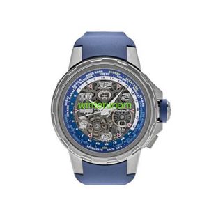 Швейцарские роскошные часы RM Начатые часы Richardmills Автоматическое ходирование Worldtimer Titanium RM 63-02 HBG5