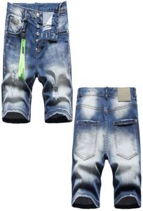 2022 Summer Men039s Jeans Mens Shorts Men 3038 2022 Blue Denim Man Half Trousers Jean MMHF25D3590170