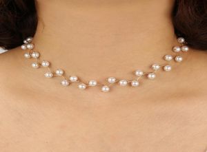 Necklace Designer Fashion Women Necklace Choker Pearl Necklace Statement Ladies Collares Gold Color Alloy Jewelry Birthday Gift2432602