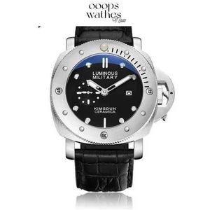 Luxury Mens Watch Designer Toppkvalitet Automatisk Watch P900 Automatisk Watch Top Clone Fashion Large Dial Luminous Waterproof Calender Real Belt Non Ver