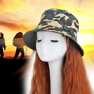 Basker unisex mode utomhus camo boonie hatt fiskare kamouflage vandring hink hattar fiske