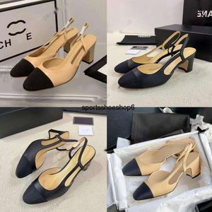 Casual Shoes Channel Women Slingbacks Sandal Chains Ballet Flats Espadrilles Ballerinas Sandals Ladies Party Wedding Dress Shoes Chunky High Heels Slipper669