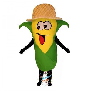 Halloween Crazy Corn Mascot Costumes Högkvalitativ tecknad karaktärutrustning Karneval Vuxna storlek Julfest Carnival Party