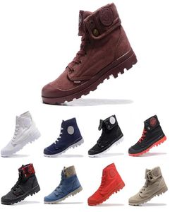 Новый оригинальный оригинал Palladium Boots Женщины мужчины спортивны красные белые зимние кроссовки повседневные тренеры Mens Women Ace Boot7079555