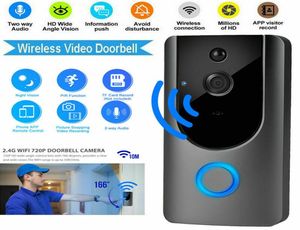 Smart IP -Gegensprechanlage WiFi -Video -Telefon -Türklingeln WiFi -Kamera für Wohnungen IR Alarm Wireless Security Doorbell3088818