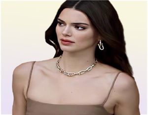Gothic Necklace Vintage Metal Link Chain Chokers Necklaces for Women Punk Jewelry Femme Choker Necklace Gold Chain Necklace Goth B3956734