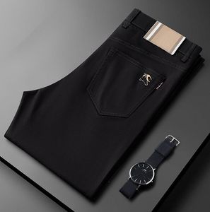 Desinger New Top Men's Dress Pants UIT Modne czarne khaki kolorowe spodnie biznesowe proste prace dla męskiego koloru ścisłe ubranie