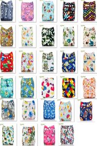 Mix Order 3 Pieces Whole Baby Reusable Cloth Diapers Cover Wrap Cartoon Print new born Nappy Changing Size1622534