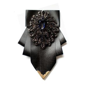 Bow Ties British Tie Mens Luxury Blue Business Banquet Wedding Dress Shirt Accessories Gift Jewelry Handmade Bowtie 230615 Drop Deli Dhpbu