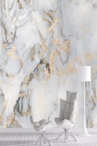 Bakgrundsbilder Anpassade 3D -guld marmor mönster målning tapeter vägg för vardagsrum soffa bakgrund väggmålning papper hem skal stick roll3296010