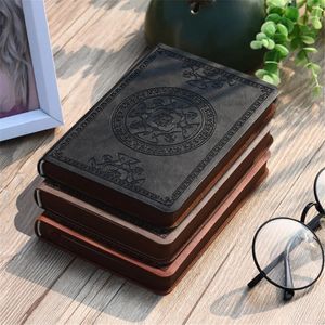 Pocket A6 Planlayıcı Günlük Memo Mini Not Kitap Defter Taşınabilir Vintage Desen PU Deri Günlük Not Defteri Kırtasiye 240409