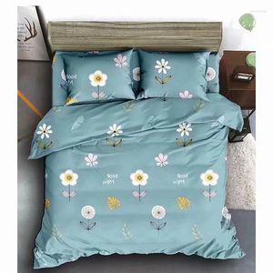 寝具セットキングサイズセット住宅ベッドの女の子の男の子の柔らかい通気性のある寝室の装飾のための掛け布団カバー