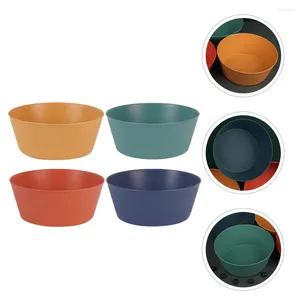 Canecas 4 pcs delicada tigela de comida diariamente use ramen suprimento de suprimento de roupas resistentes salada conveniente cozinha de cozinha doméstica