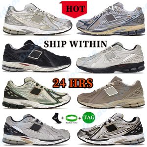 New Designer Running Shoes Homens Mulheres tênis MM1906R Pacote em nuvem rosa salto marinho creme porto cinza Indigo Cordura Mens Outdoor Sports Trainers