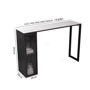 Tavoli da bar in vetro nordico mobile da vino leggero mobili da cucina di lusso casa alto tavolo da barra soggiorno