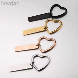Schlüsselringe Personalisierte Herzschlüsselketten -DIY -Datum und Name Love Keyring Geschenk für Paare Freundin Freunden Schlüsselkette Ringe 240412