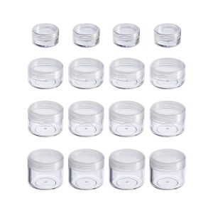 Schatten 50pcs 2g 3g 5g 10 g 15 g 20 g klare kleine Flaschenprobe Plastikkosmetische Behälter leer Lidschatten Lip Balsam Gesichtscreme -Jar -Töpfe