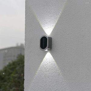 ウォールランプソーラーLED屋外ナイトライト防水日光感覚スイッチ簡単な設置コートヤードパークを調整可能