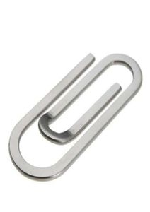 Stainless Steel Metal MultiFunction Men Money Clips Paper Clip Holder Folder Credit Card Portfolio Money Holder Silver Clip8078174