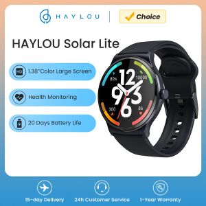 Relógios Haylou solar lite smart watch 100+ modos de exercícios Smartwatch freqüência cardíaca monitoramento de oxigênio no sono Teste de estresse esportivo relógio