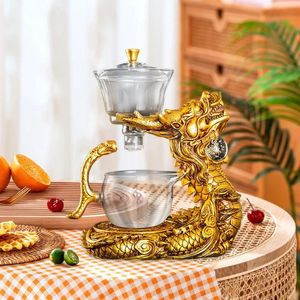 TeAware Set Tea Pot Seti Benzersiz Ejderha Çaydan Yapıcı Ofis Ev Yemek Odası Açık Mekan Kamp Yıl