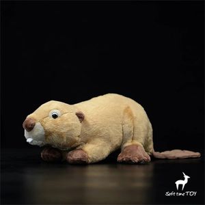 Beaver Anime niedliche Otter Plushie Lutra Plüschspielzeug lebensee Tiere Simulation Stoffed Doll Kawai Spielzeuggeschenke für Kinder 240401