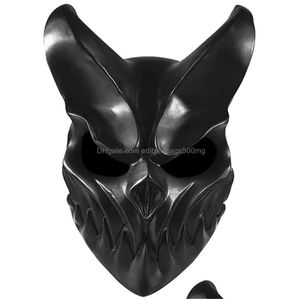 Party Masks Halloween Cosplay Costume Slaughter to Prevail Mask Kid of Darkness Demolisher Demon for Music Festival Prop7740621 Drop Dhsan