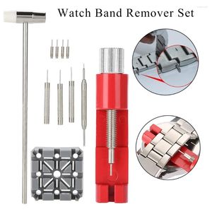 Titta på reparationssatser Band Tool Set Strap Link Holder Hammer Punch Pin Remover Wristwatch Kit Watchmaker