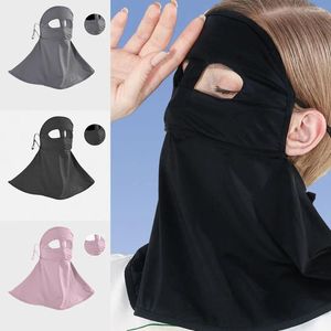 Eşarplar Anti-üvet ipek maske moda açık spor unisex güneş kremi rahat nefes alabilen yüz kapak eşarp