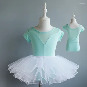 Abbigliamento da palcoscenico per bambini abbigliamento da ballo per bambini esercitati estivi balletto etnico gonna soffice