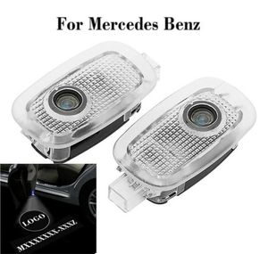 2pcs LED LUZES DE LUZES DE CARRO DE LOGO CORTESY LED LED GHOST LASER PARA S W221 W447 C216 W21612666419