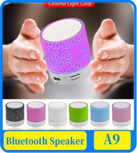 A9 Bluetooth Speaker Mini Loudspeaker sem fio crack tf subwoofer bluetooth alto -falantes mp3 estéreo o tocador de música 5335722